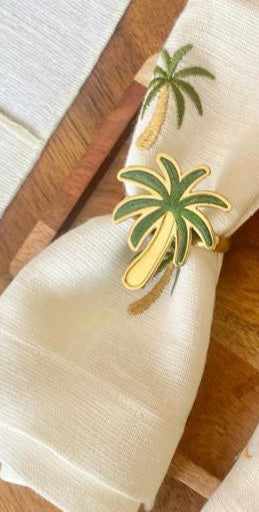 حلقة منديل على شكل شجرة نخيل