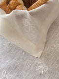 Embroidered Ribbon Bow Napkin