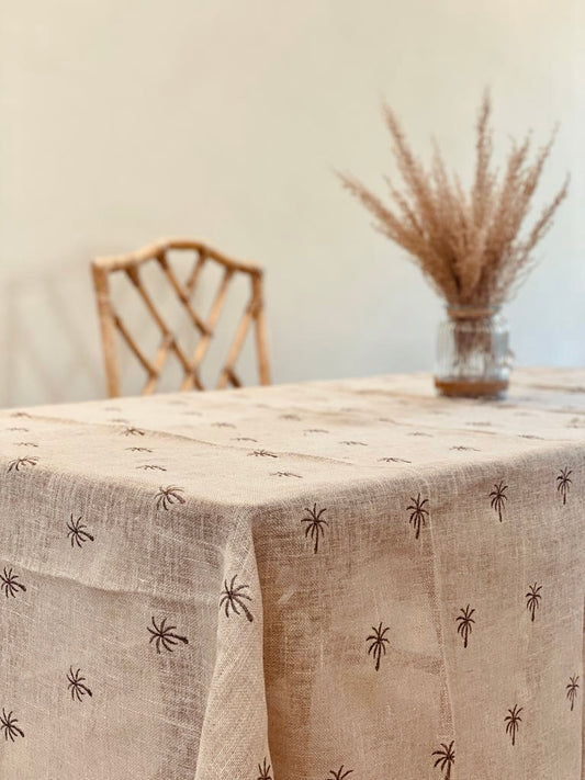 Bronze Palm Tablecloth