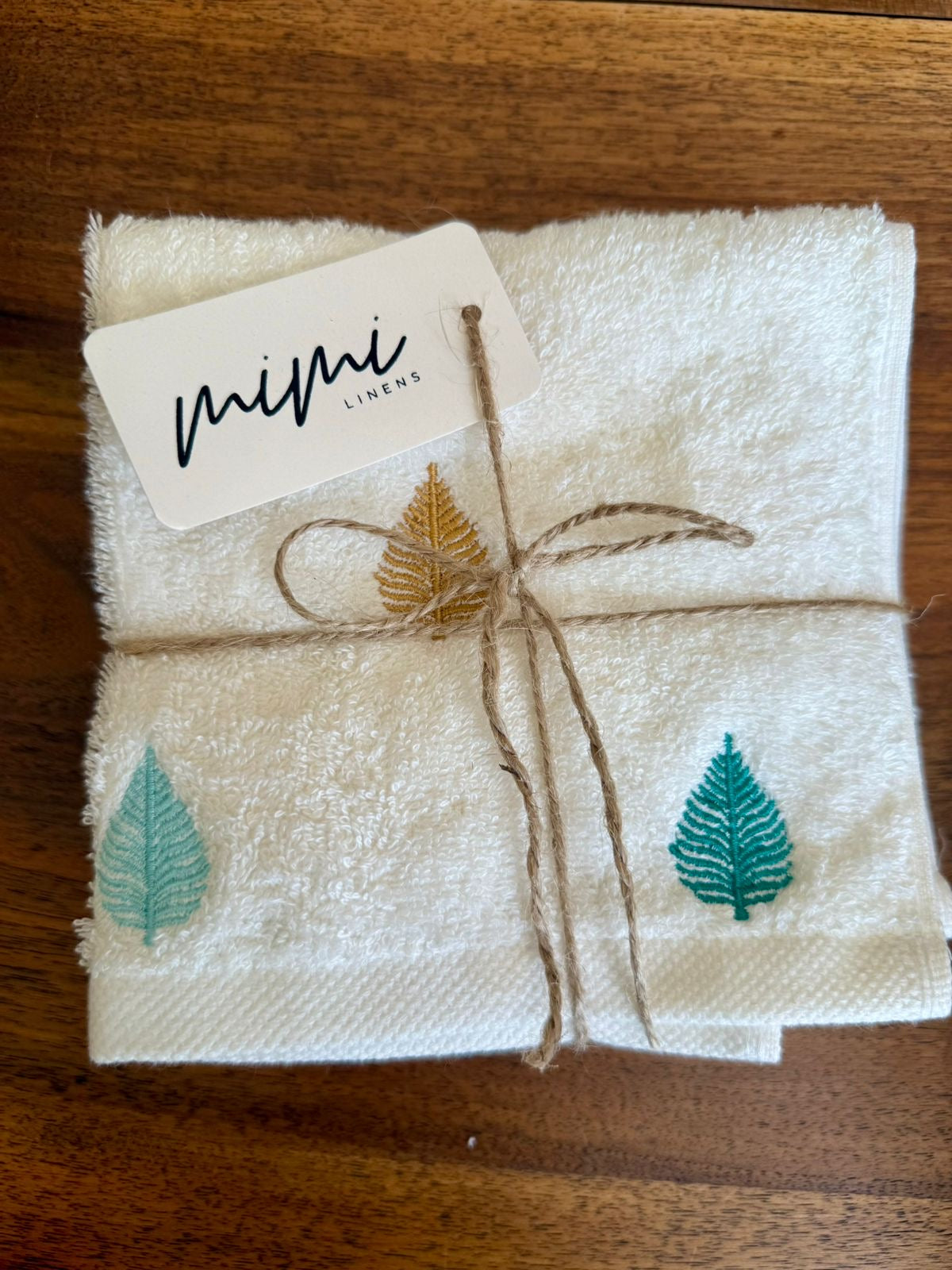 Boho leaf Towels set