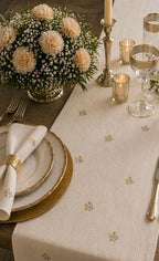 Embroidered Florelle Table Runner
