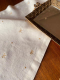 Embroidered Gold Rubans Table Runner