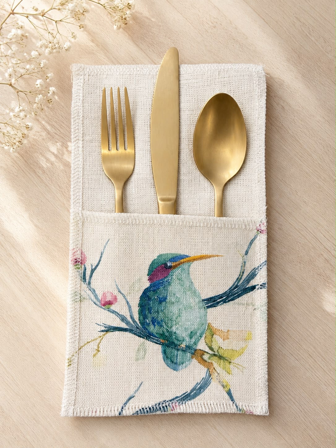 Printed Chinoiserie Cutlery Cover