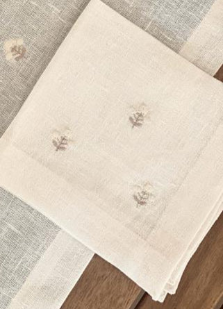 Embroidered Florelle Napkin