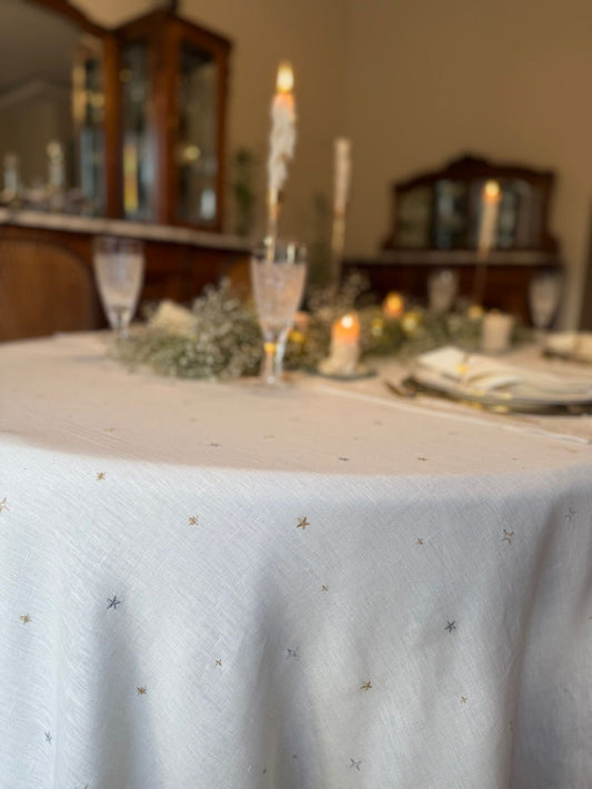 The Starlit Christmas Tablecloth