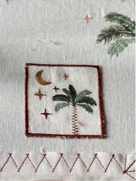 قاعدة اكواب (كوستر) مطرز لايام رمضان