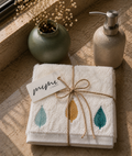 Boho leaf Towels Set - Pack of 4