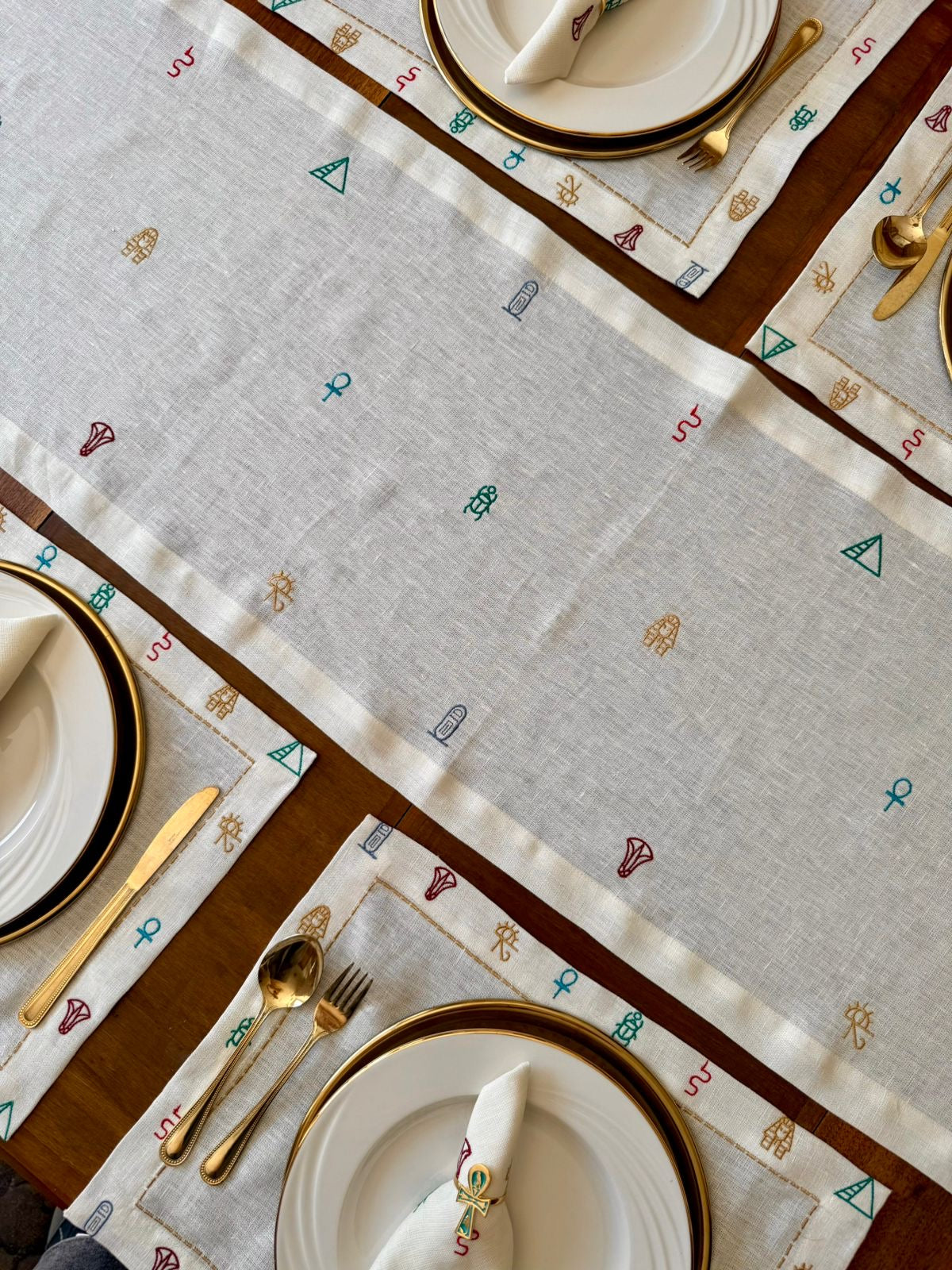 Charms of Egypt Table Runner