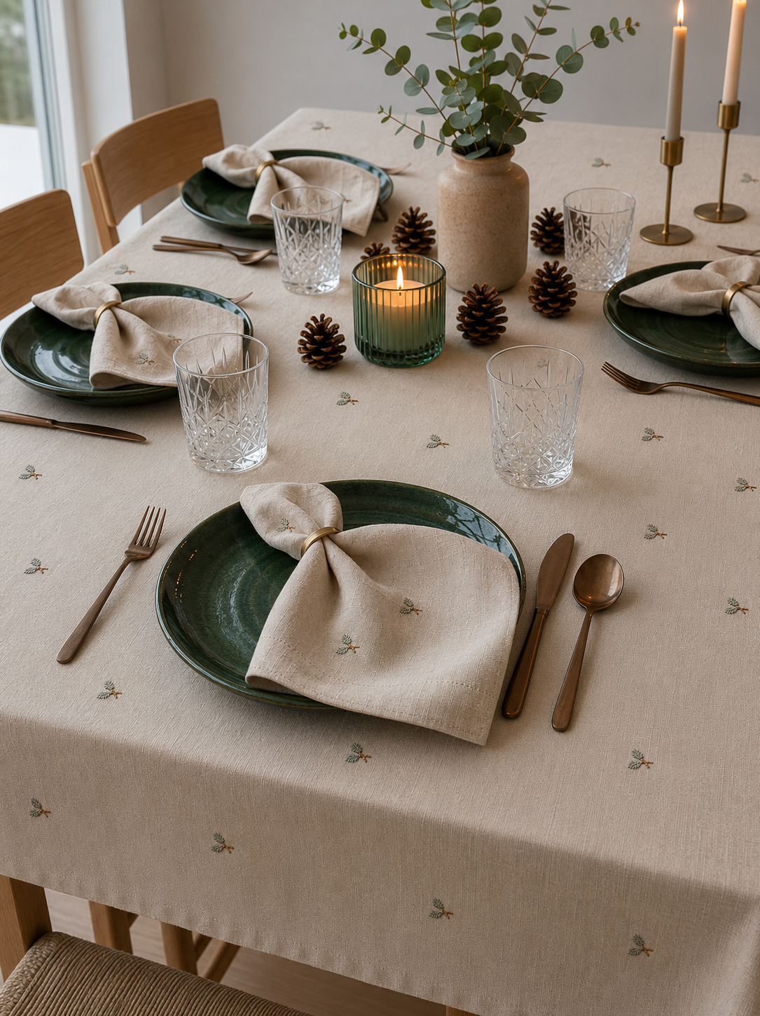 Twin Flames Tablecloth