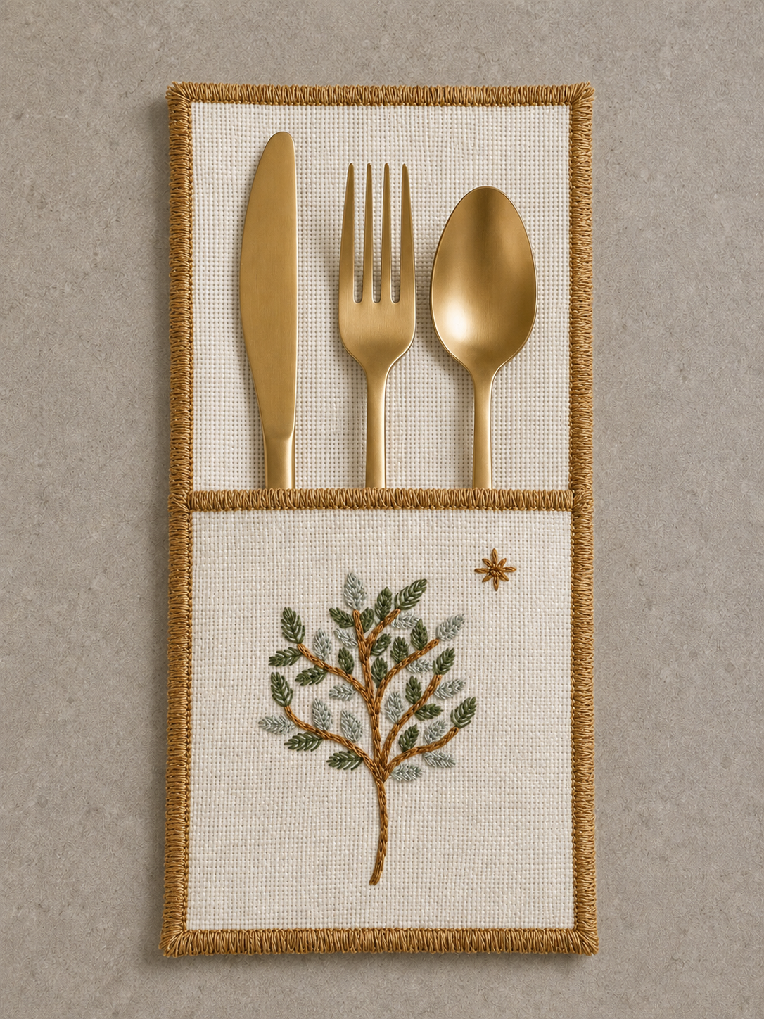 Forest Trees Cutlery Cover