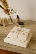 Embroidered Gold Rubans Towels Set