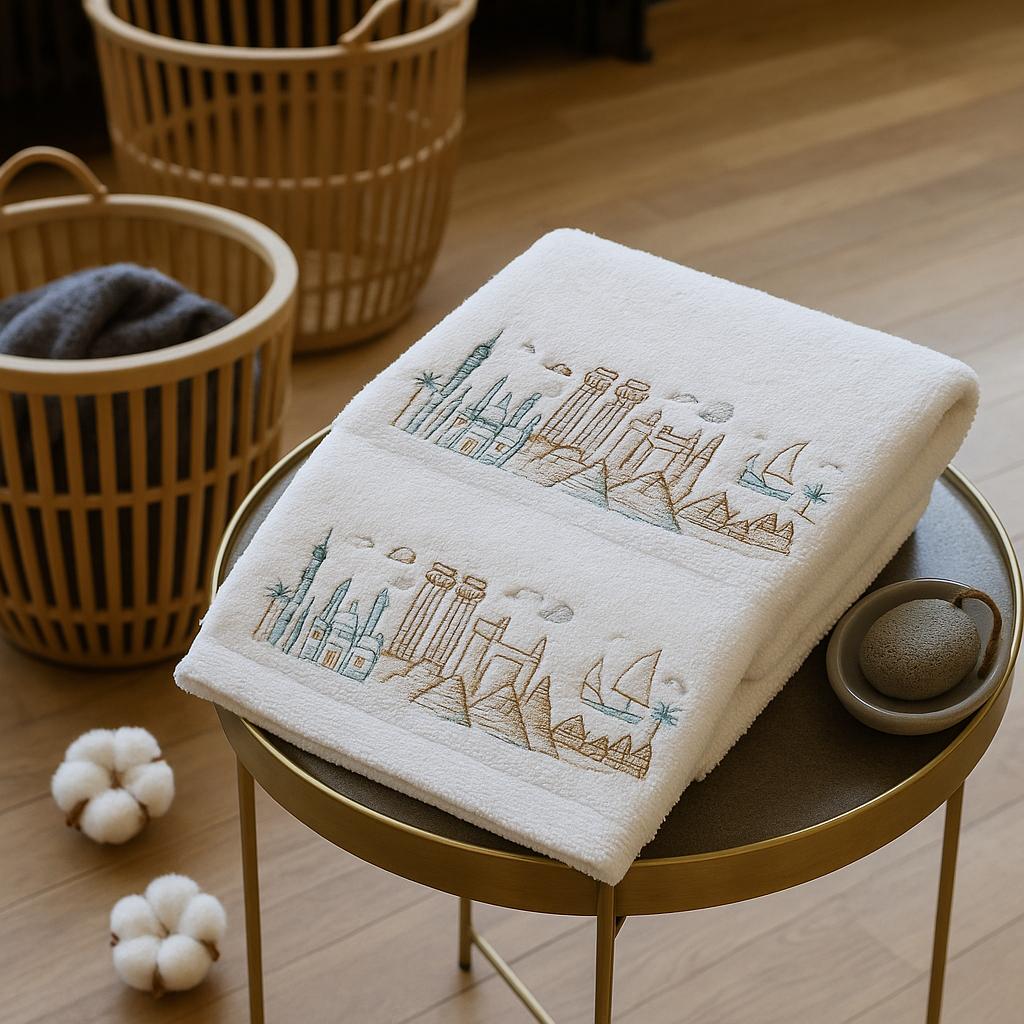 Landmarks of Egypt Towels set
