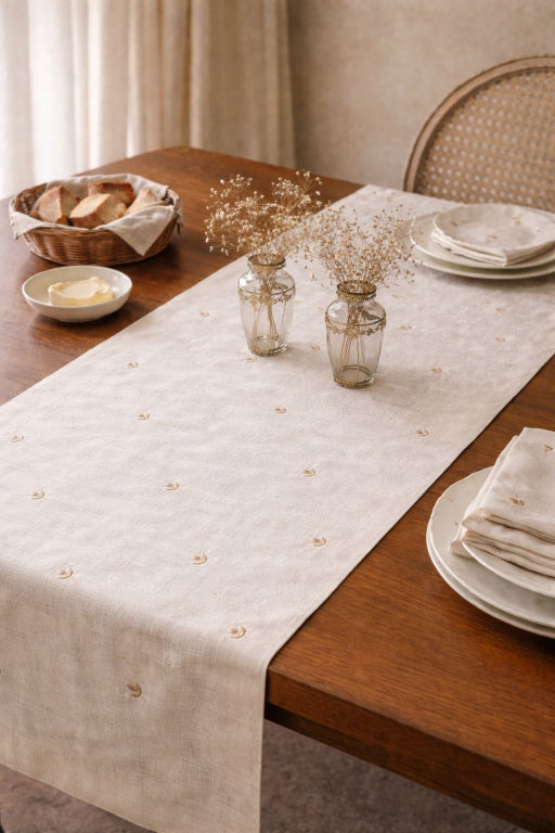 Embroidered Bella Table Runner
