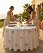 Embroidered Forest Trees Tablecloth