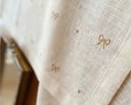 Embroidered Gold Rubans Tablecloth