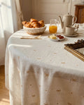 Embroidered Gold Rubans Tablecloth