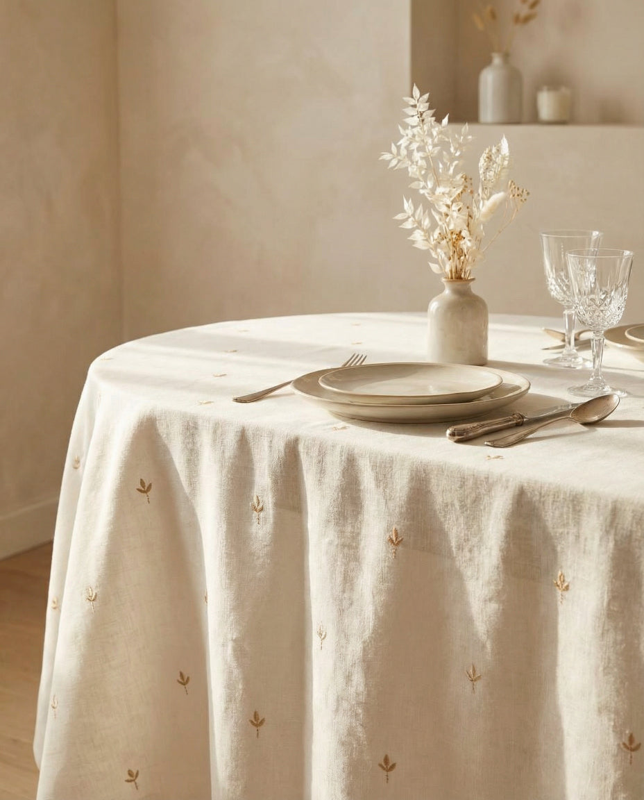 Embriodered Bella Tablecloth