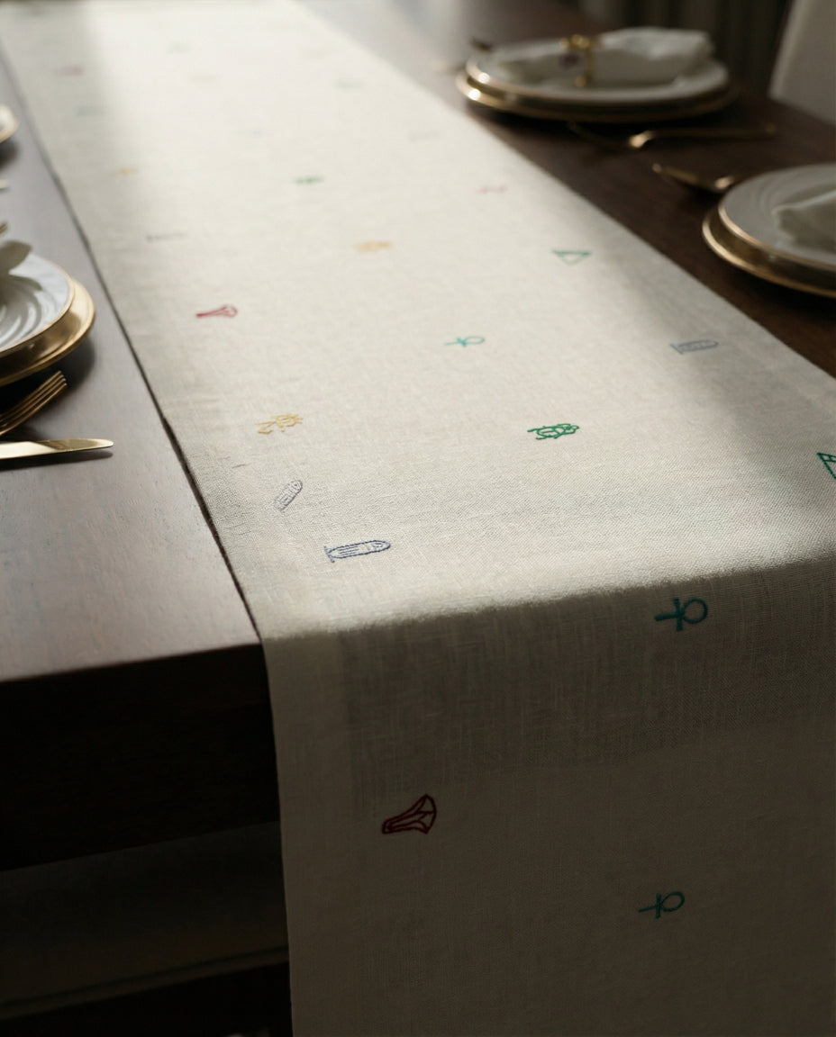 Charms of Egypt Table Runner