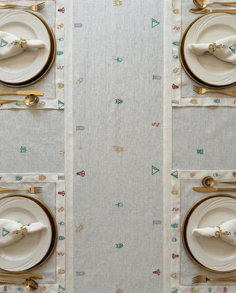 Charms of Egypt Table Runner