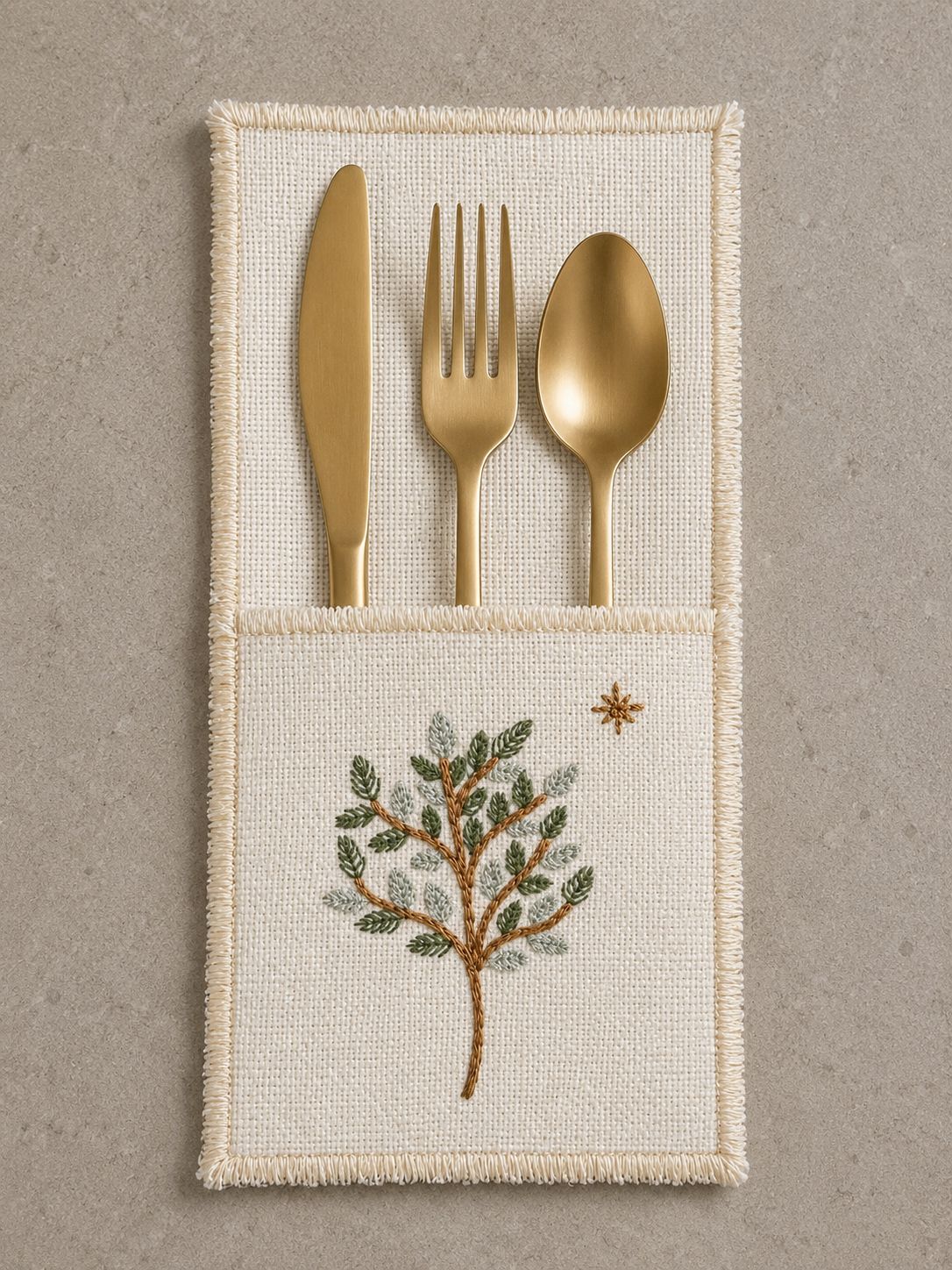 Forest Trees Cutlery Cover