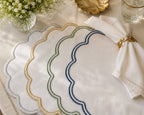 Scalloped Oval Tray Mats