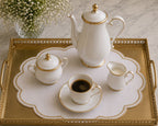Scalloped Oval Tray Mats