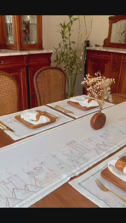 Landmarks of Egypt Table Runner