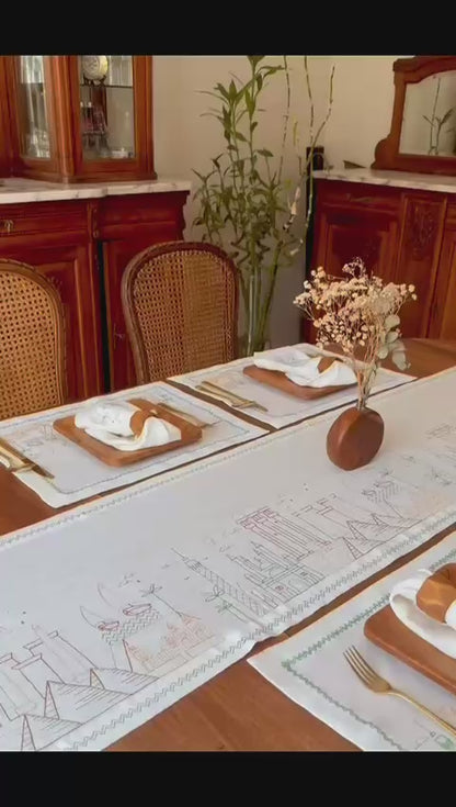 Landmarks of Egypt Table Runner